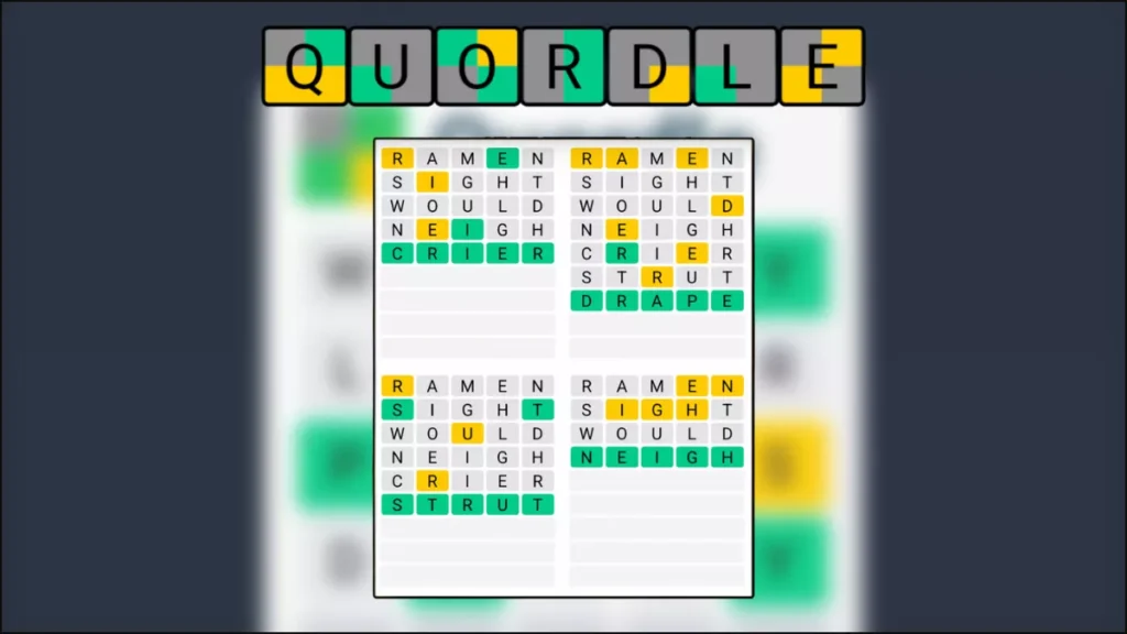 Quordle Hint May 28, 2026